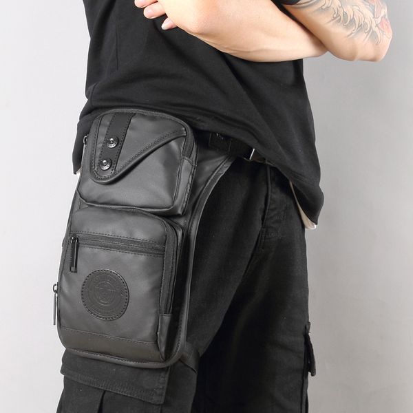 

drop shipping] new fahion men waist bags waterproof oxford crossbody bags motorcycle leg casual sport men belt (2391