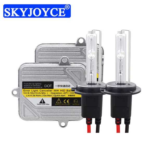 

skyjoyce 55w fast bright 9012 hid xenon kit h1 h3 h11 hb3 hb4 h7 car headlight bulb 4300k 5000k 6000k 8000k dc 55w ballast kit