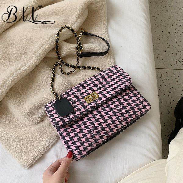 

bxx sac / 2019 fashion autumn winter luxury women's handbags designer joker hit color single shoulder crossbody bag zf398