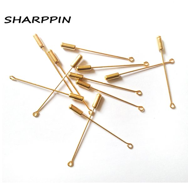 

wholesale 100pcs brooch pins hijab muslim brooches wholesale diy pins 5cm women safety scarf hijab pins sh190721, Gray