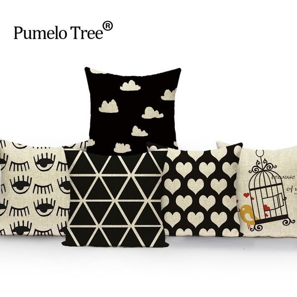 

black pillow cover cloud eyes car seat cover new cushion cover geometric decorative cushion covers custom throw pillows