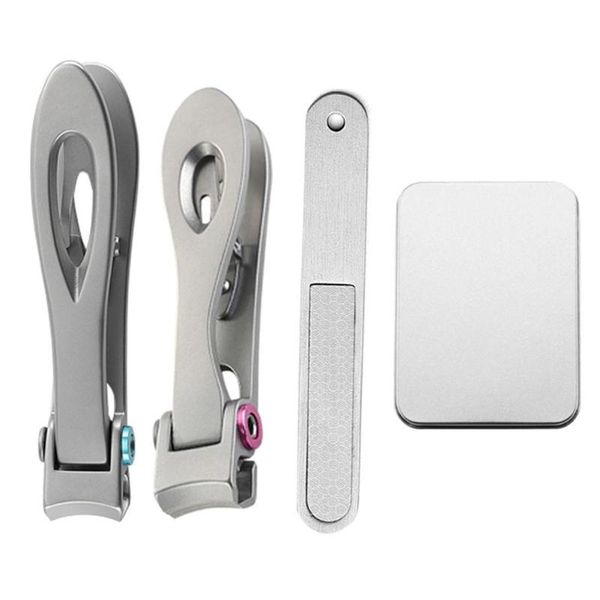 

stainless steel nail file professional nail clipper cutter with storage box