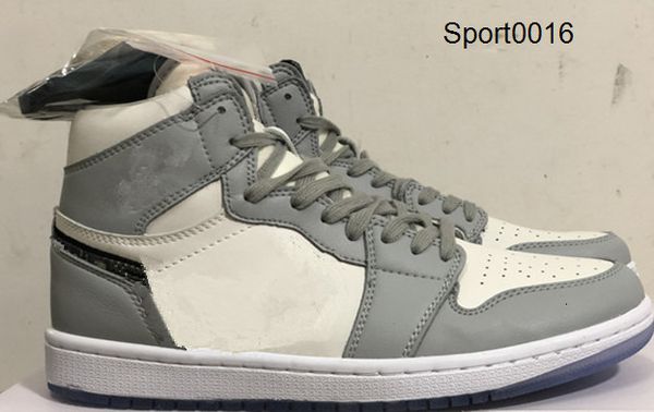 

new 1 i og mid white grey wmns men basketball shoes designer 1s sneakers sports outdoor trainers size 36-46, Black