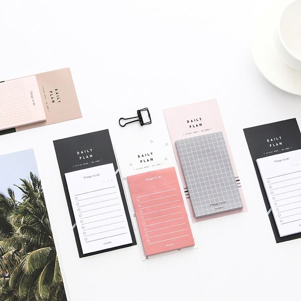 

500sheets / set сжатый сетка блокноты бумаги sticky notes еженедельно ежедневно planner блокноты офиса канцелярские товары школьные принадле