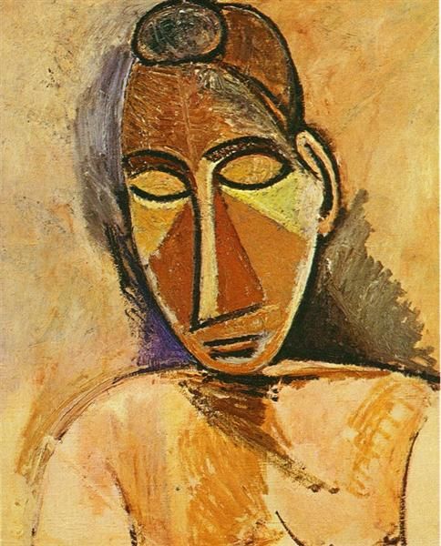 

pablo picasso classical oil painting nude (bust) 100% handmade by experienced painter on white canvas picasso508