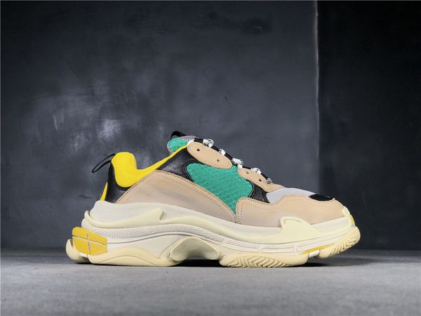 

triple-s casual shoes luxury dad shoestriple-s sneaker hococal luxury designers thick sole old-fashioned grandpa sneakers trainer outdoor, Black