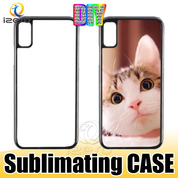 

2D Sublimation Hard Plastic DIY Designer Phone Case PC Sublimating Blank Back Cover for iPhone XS MAX XR X Samsung S10E S10 Plus
