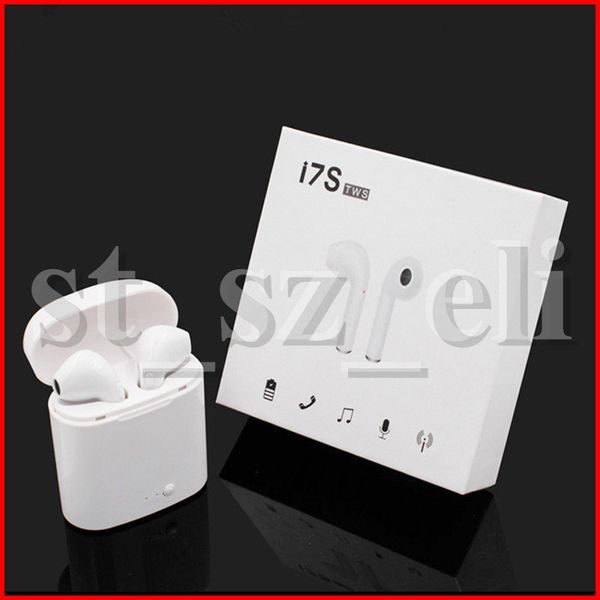 

I7S TWS Bluetooth наушники с зарядным устройством Twins Беспроводные наушники Eraphones для iPhone X IOS iPhone Android Samsung с розничной упаковке