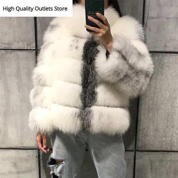 

lady fur jacket women real fur jacket natural outwear, Black