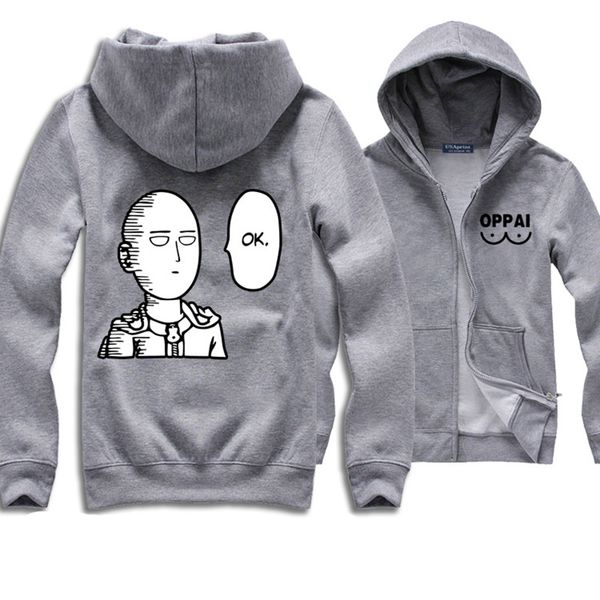 

толстовка с капюшоном one punch man уличная одежда, Black