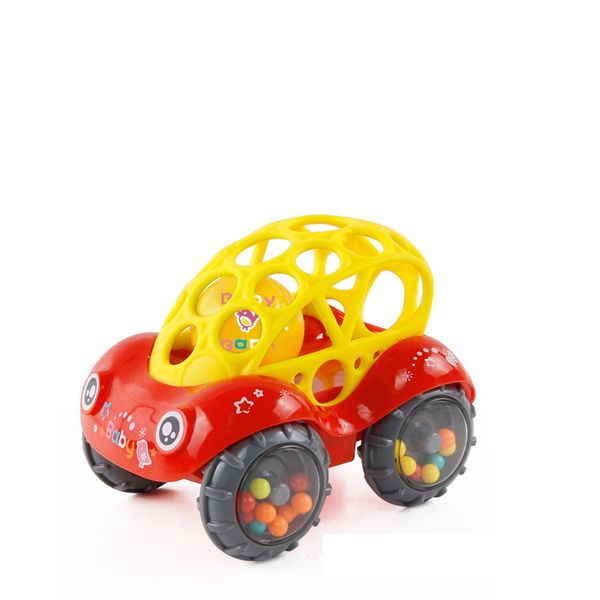 

baby plastic non-toxic colorful animals hand jingle shaking bell car rattles toys music handbell for kids