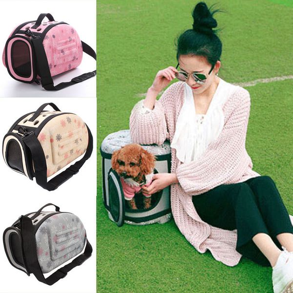 

3x size pet dogs cats carrier travel bag portable shoulder bag cage with handle