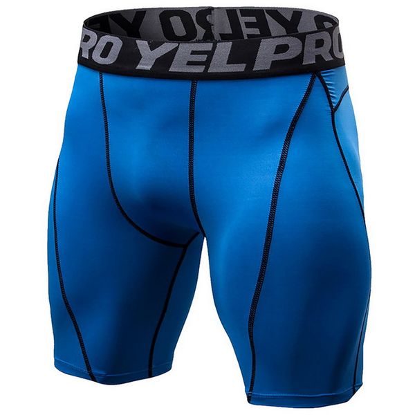 

summer running shorts men quick drying training fitness compression gym shorts gym mens sport compression tights, Black;blue