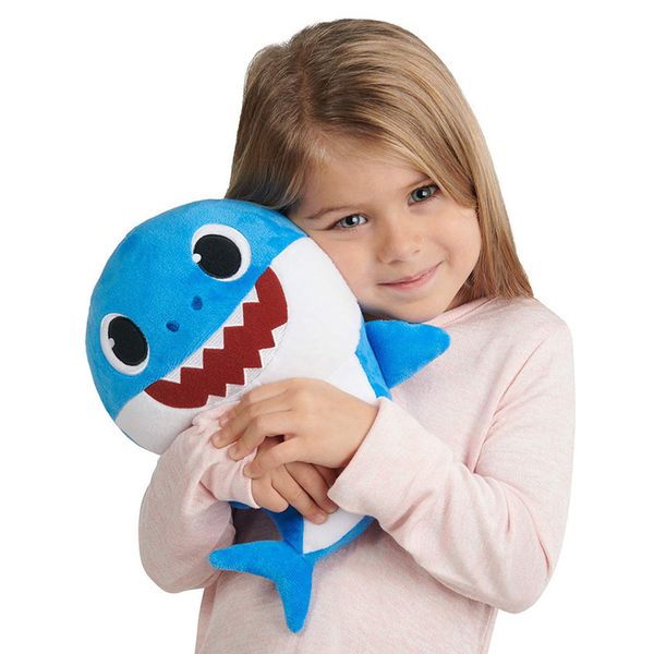 

30cm baby hark plu h toy 6 tyle 3 color 12inch mu ic engli h inging tuffed plu h doll ing ong mu ic hark toy party birthday gift