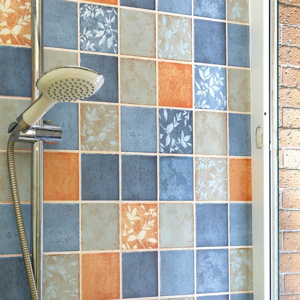 

bathroom stickers waterproof wall stickers bathroom toilet decoration thick self-adhesive wallpaper tile