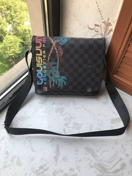 

Famous brand leather men's bag casual business leather men's Messenger bag retro men's Messenger bag bolsas male