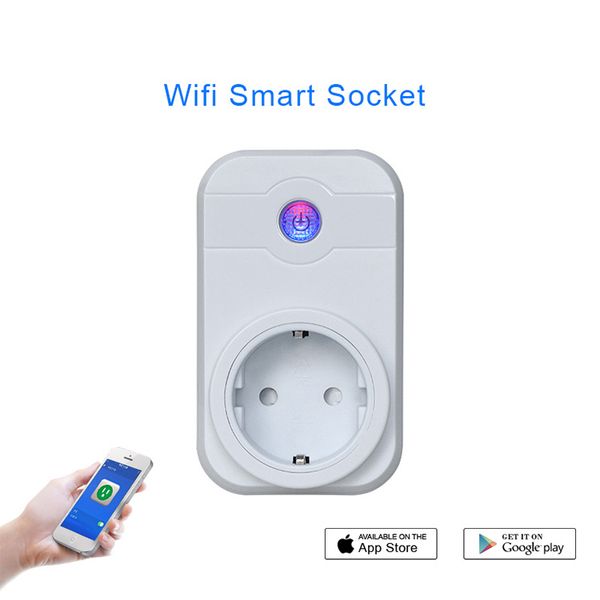 

Smart wifi plug outlet adapter u eu uk plug with app remote control mini ocket intelligent devicecompatible with alexa echo better onoff