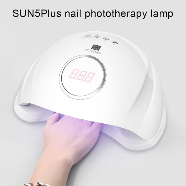 

led nail dryer gel ptherapy lamp painless 10s fast polish curing lamp 108w/72w mh88