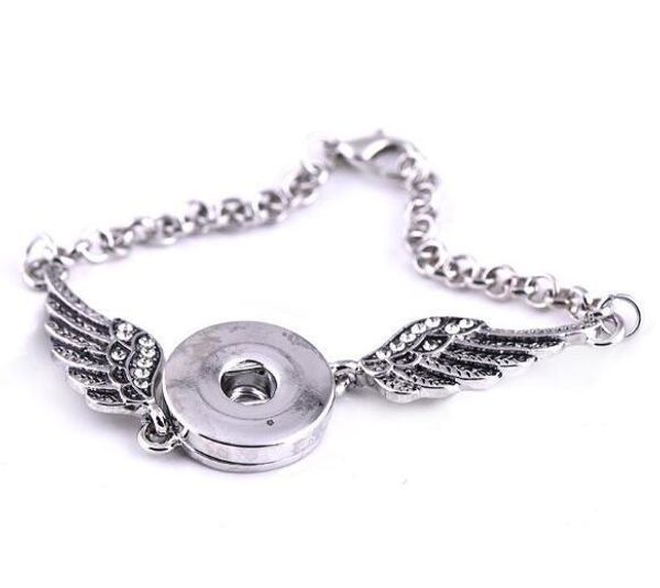 

ангельские крылья браслеты браслеты античное серебро diy имбирь защелки кнопка ювелирные изделия 2017 новый стиль браслеты для женщин, Golden;silver