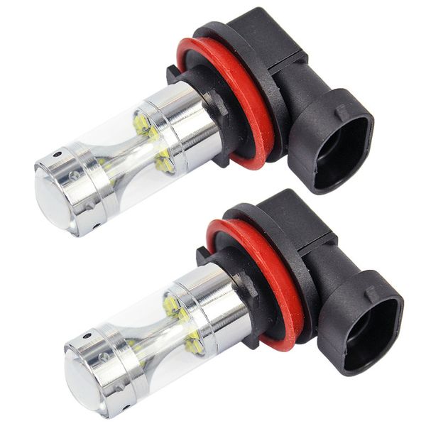 

led xbd fog light auto headlamps h11 60w bulb 12smd front fog light conical canbus 2525 h8 led car headlights
