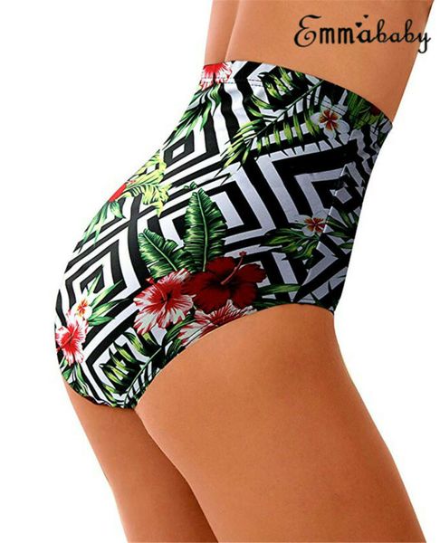

womens swimming trunks one-piece bikini shorts brief thong bottom boho high waist swimwear beachwear bathing suit