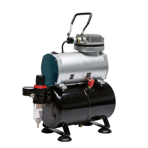 

onnfang airbrush single cylinder piston compressor 1/5hp oil-less for beauty art body painting cake model spraying