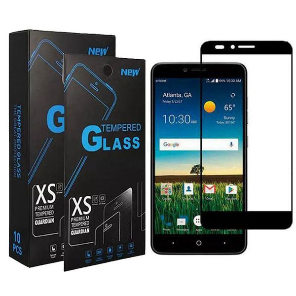 

metro&boostmobile phone full cover black frame tempered glass for lg stylo 4 stylo 5 k30 plus k40 legacy moto e6 edge glue screen protector