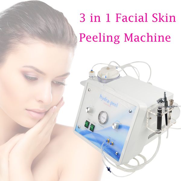 3 in 1 macchina per la pulizia dei pori del viso per la cura della pelle idra dermoabrasione portatile con ossigeno