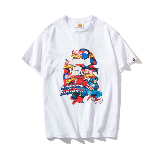 

luxury t shirts fashion men summer t shirt marvel's the avengers designer t shirt casual sale, White;black