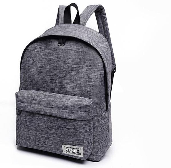 

New Arrival Solid Color Canvas Backpack Schoolbag Tide Small Fresh College Style Backpack Men and Women Fashion Travel Bag Ready To Ship
