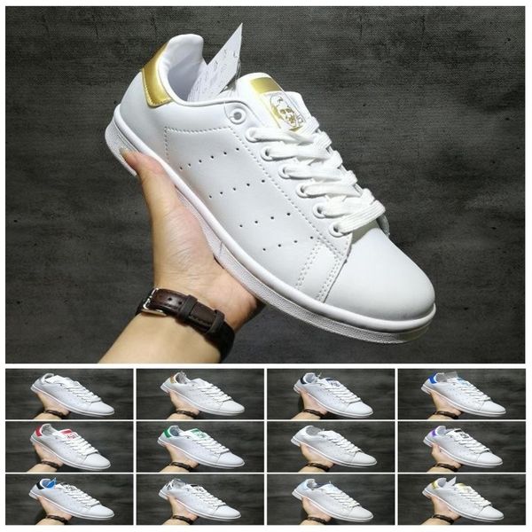 

2019 chaussures stan smith классический мужчины woemn повседневная обувь smiths тройной черный белый красный золотой мужские открытый кожаны