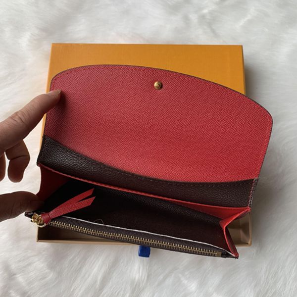 

мода дамы держатель кошелек мобильный телефон сумка трех- молния короткие бумажник женщин портмоне держателя карты кошелек женский кошелек, Red;black