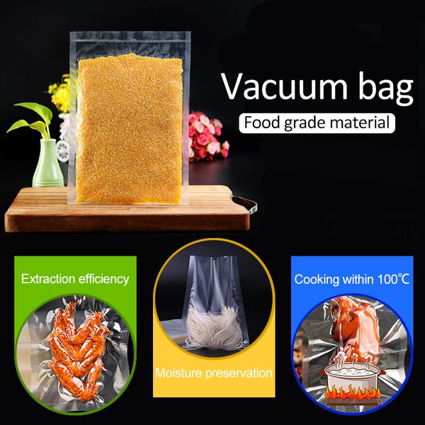 

100pcs/lot grain vacuum bag vacuum sealing machine packaging bag household cooked fresh