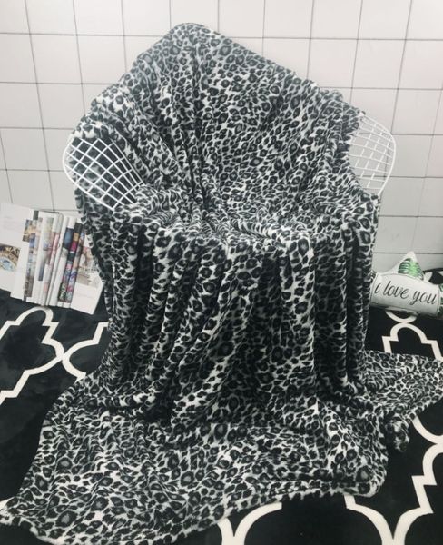 

2019 latest 150*200cm united states canada europe the most tide coral leopard office sofa warm blanket thickening bed linen nap blanket