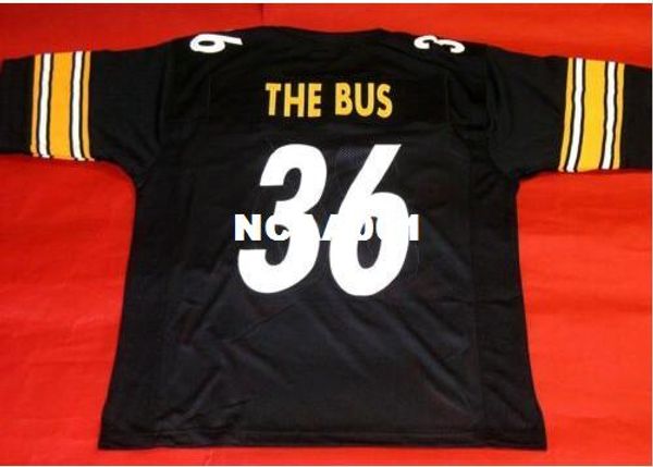 

men #36 jerome bettis custom the bus college jersey size s-4xl or custom any name or number jersey, Black;red