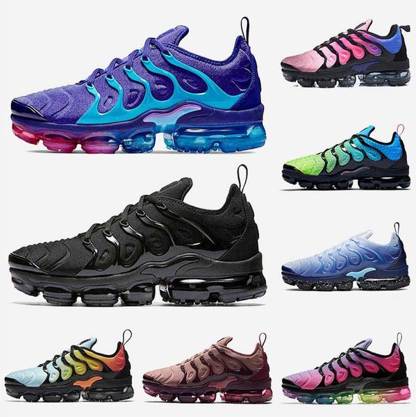 

new arrival hornets trainers triple black mens women running shoes white grape sliver be true smokey mauve vapormax tn plus sneakers