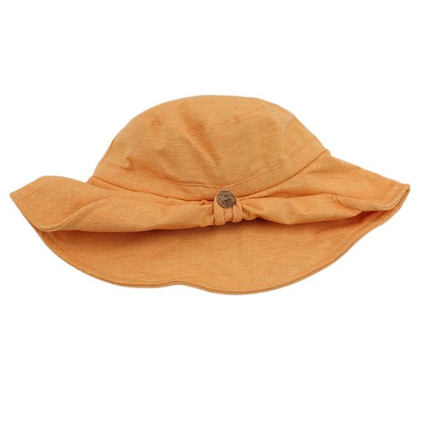 

2019 women's cotton beach sun hat folding button sun bow hat travel outdoor casual fashion big wing bucket cap, Blue;gray