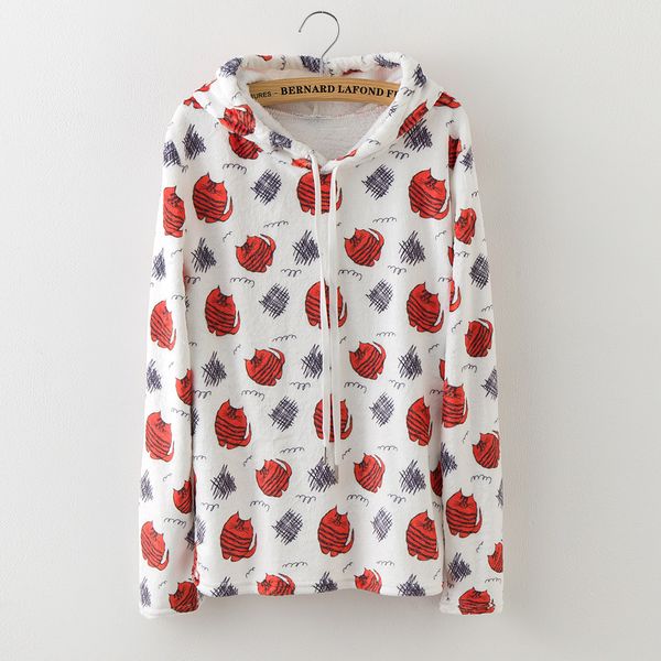 

Spring Womens Hoodie Sweatshirts Long Sleeve flannel National Style Hoodie Pullovers Women Female Casual Sweat Femme Sweatshirts