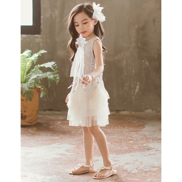 

girls fashion dresses children summer casual brand lack dresses princess dress girls designer sleeveless cute sweet style dresses wholesale, Red;yellow