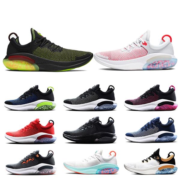 

2020 platinum tint black white joy run knit mens ride running shoes racer university cushioning light men sports sneakers