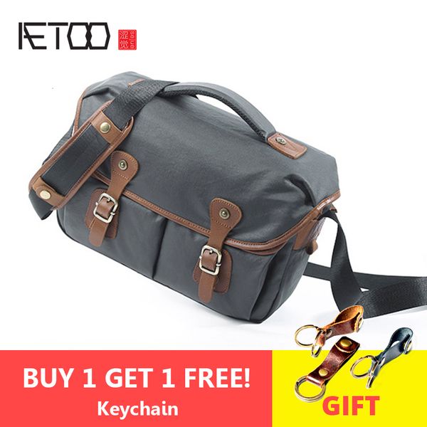 

aetoo men's shoulder computer bags,waterproof canvas bags, retro slr camera bags,wax-dyed canvas men's shoulder pgraphy bag