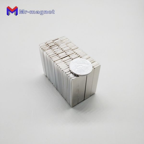 Promozione imanes 10 pz 50x 10x 1 5mm super forte magnete permanente delle terre rare potente blocco magneti al neodimio 50101 5 50x10x1 5 iman