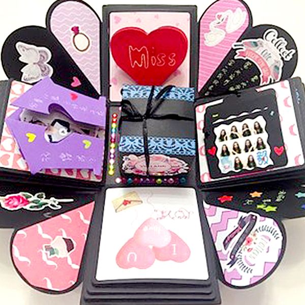 

creative explosion surprise box diy p album love happy memory anniversary valentine's day gift box birthday gift wrap finished box