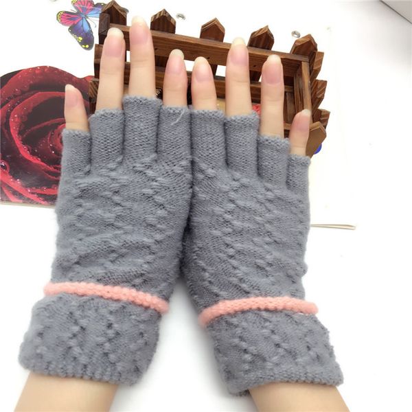 

new women winter gloves different color touch screen warm christmas gloves, Blue;gray