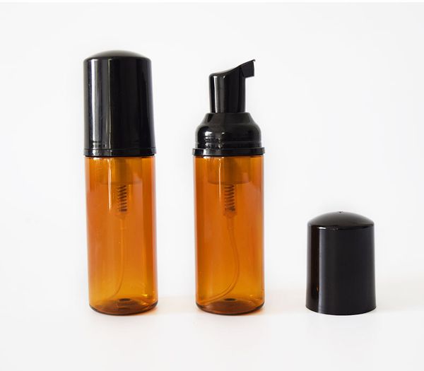 50ml Brown Foaming Mousse Bottle Fine Shampoo Lotion Refillable