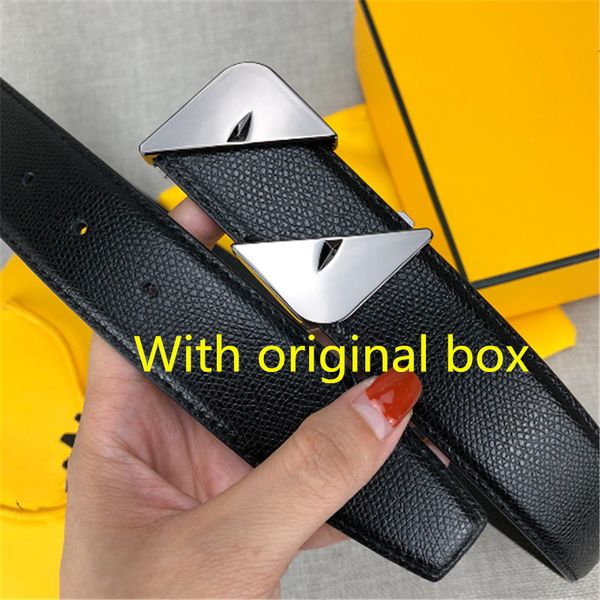 

2020 with original box designer belts luxury belts mens womens belt brand casual with monster smooth buckle novelty belt leather belt, Black;brown