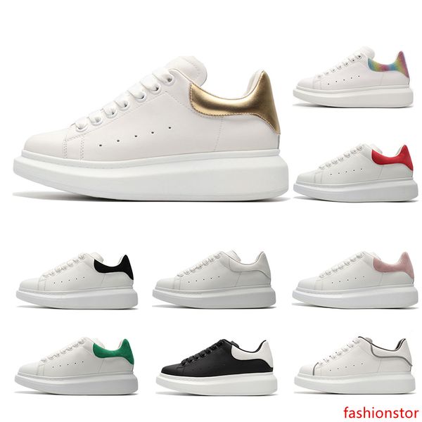 

designer luxury white leather casual shoes for girl women men black gold red grey suede 2019 new comfortable flat sneakers size 35-44