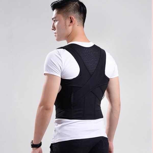 

back shoulder posture corrector support straighten brace belt orthopaedic adjustable for men women