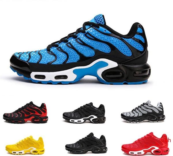 

2020 men mens plus tn outdoor running shoes red black blue white triple outdoor trainers running shoes sneakers size 40-47