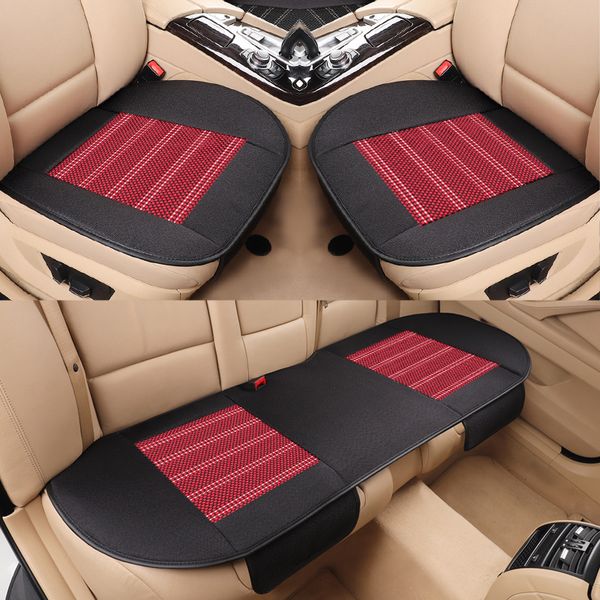 

universal car seat cover flax & ice silk car seat cushion summer cool pad mat anit slip